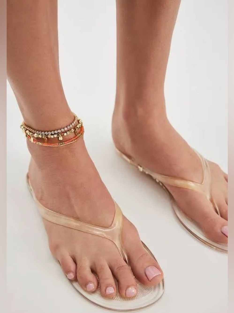 Jeffrey Campbell Beach Day Clear Jelly Sandals - New